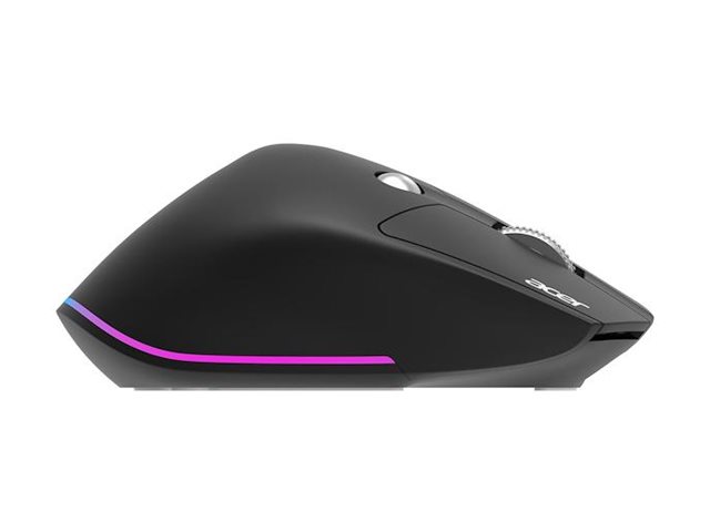 Acer Easy Fit - Maus - ergonomisch - optische LED - 6 Tasten - kabellos - 2.4 GHz, Bluetooth 5.0 - kabelloser Empfänger (USB)