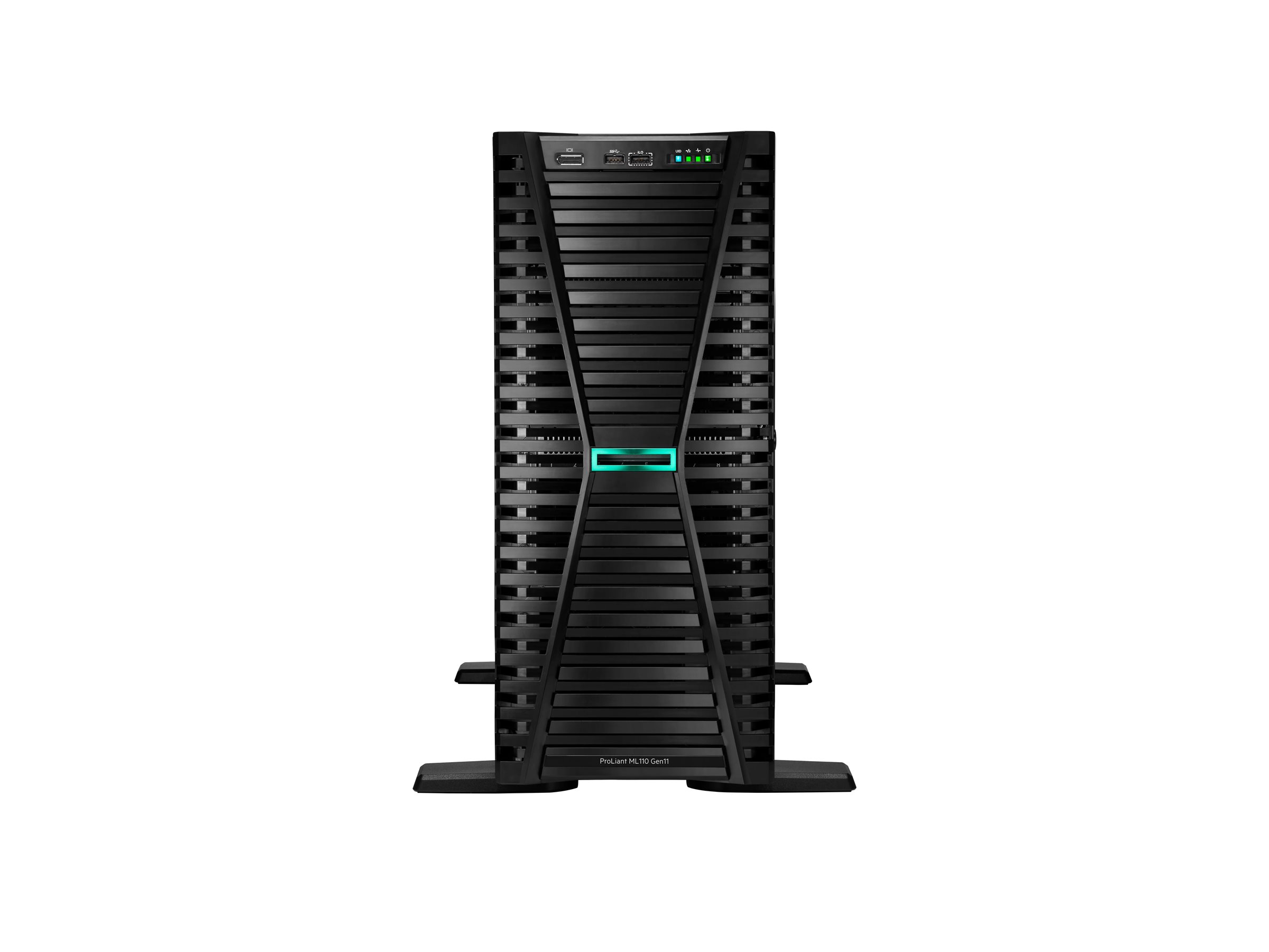 HPE ProLiant ML110 Gen11 - Server - Tower - 4.5U - 1-Weg - 1 x Xeon Silver 4510  2.4 GHz - RAM 64 GB - SATASASNVMe - Hot-Swap 6.4 cm (2.5")