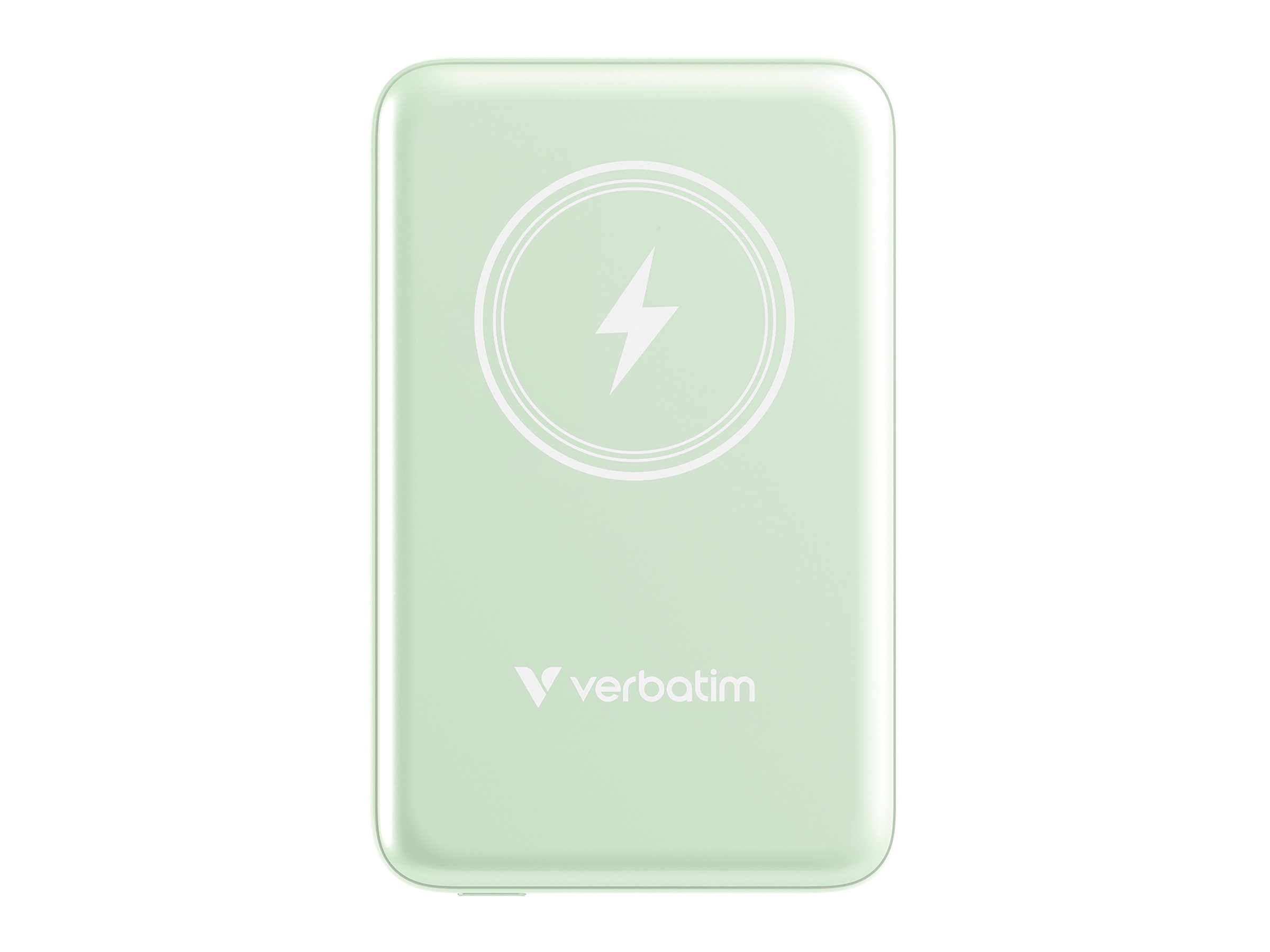 Verbatim Charge n Go - Induktive Power Bank - Magnethalterung - Li-Pol - 10000 mAh - 20 Watt - 2.4 A - Apple Fast Charge, PD 3.0, QC 3.0, Apple 2.4A, USB BC 1.2 (24 pin USB-C)