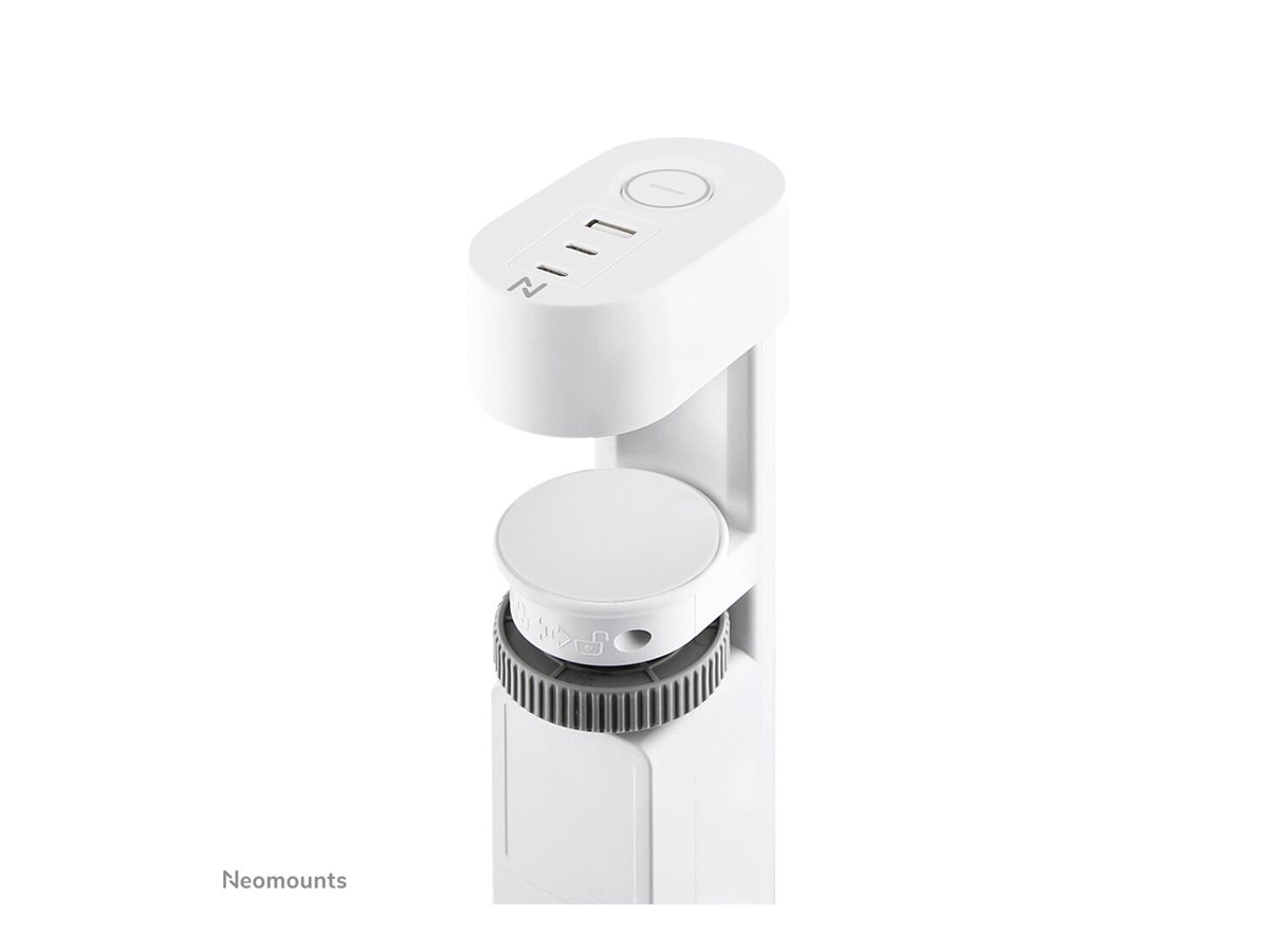Neomounts Steckdosenleiste - USB-C + USB-A - Wechselstrom 230 V - 3680 Watt - Eingabe, Eingang Typ F - Ausgangsanschlüsse 3 (2 x 24-poliger USB-C (PD)