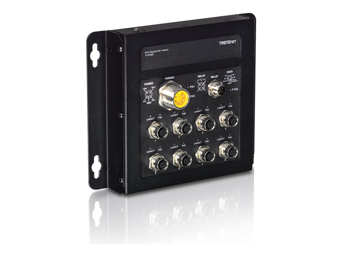 TRENDnet TI-TPG80 - Switch - unmanaged - 8 x 100100010000 + 1 x Shared Gigabit SFP + 1 x SFP