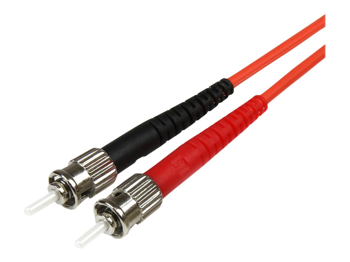 StarTech.com 1m Fiber Optic Cable - Multimode Duplex 50125 - LSZH - LCST - OM2 - LC to ST Fiber Patch Cable - Patch-Kabel - ST multi-mode (M)