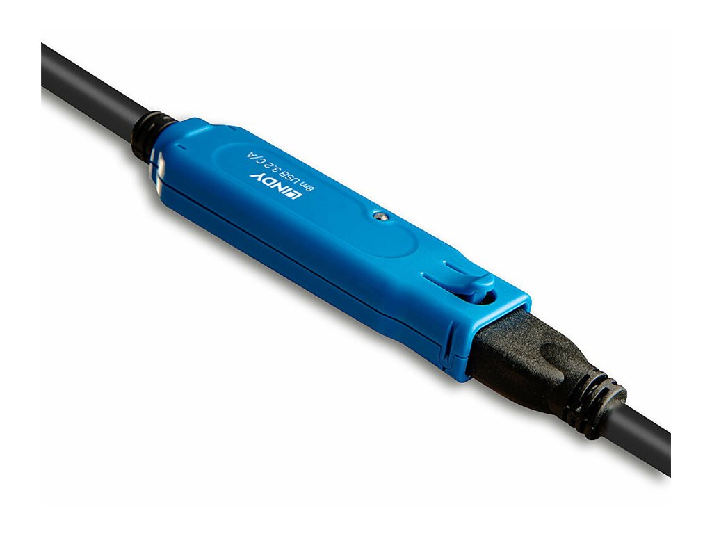 Lindy USB-Verlängerungskabel - USB-C (M) zu USB Typ A, power DC jack 2.5 mm (ID 0.7 mm)