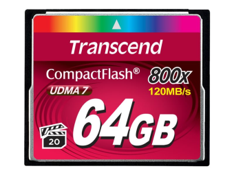 Transcend Flash-Speicherkarte - 64 GB - 800x