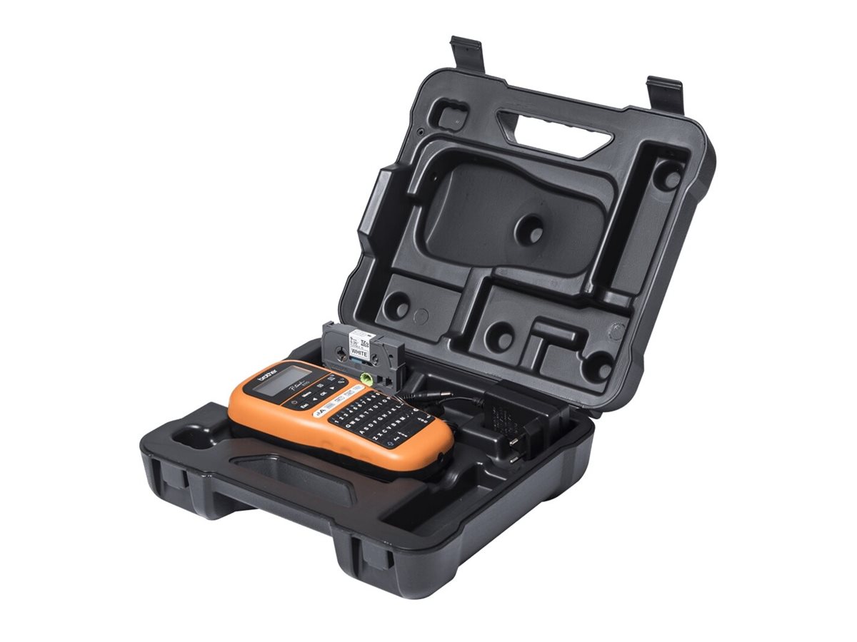 Brother P-Touch PT-E110VP - Beschriftungsgerät - sw - Thermotransfer - Rolle (1,2 cm)