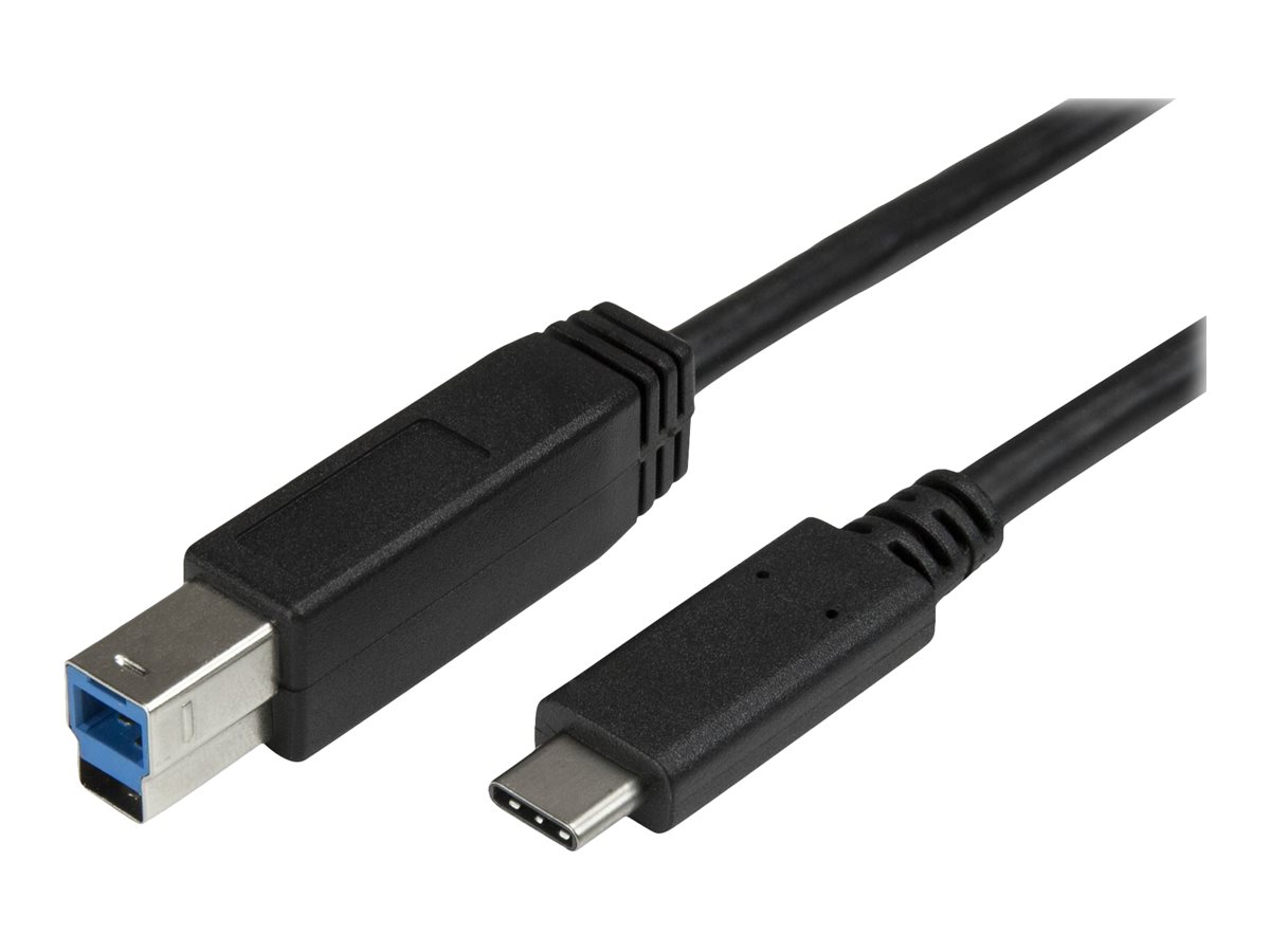 StarTech.com USB-C auf USB-B Kabel - StSt - 2m - USB 3.0 - USB B Kabel - USB C zu USB B Kabel - USB Typ C zu Typ B Kabel - USB-Kabel - USB-C (M)