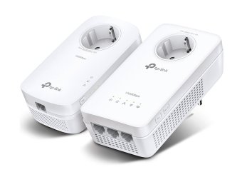 TP-LINK AV1300-AC1200-Gigabit-WLAN-Powerline-KIT mit Steckdose - 300 Mbits - IEEE 802.11a - IEEE 802.11ac - IEEE 802.11b - IEEE 802.11g - IEEE 802.11n - Type EF - Gigabit Ethernet - 101001000 Mbits - Wi-Fi 5 (802.11ac)