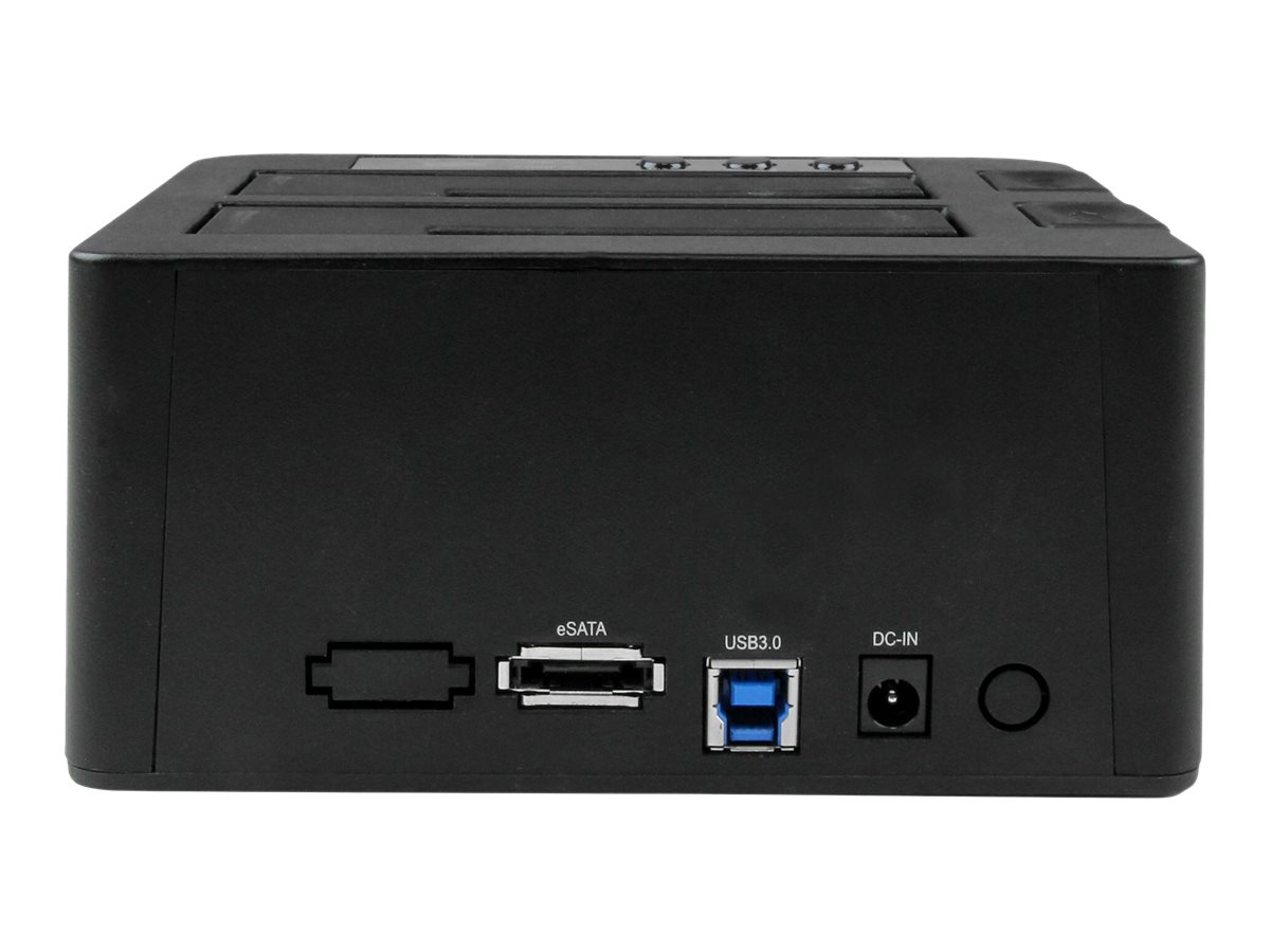 StarTech.com Dual-Bay Festplatten-Kopierer, USB 3.0   eSATA ClonerDock - Speicher-Controller mit Netzanzeige - 2.5", 3.5" (6.4 cm, 8.9 cm)