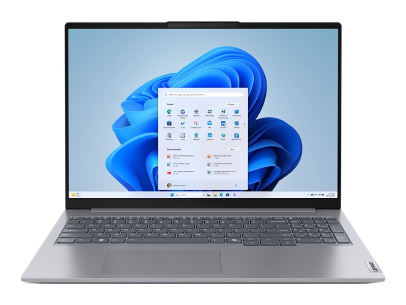 Lenovo ThinkBook 16 G7 ARP 21MW - 180°-Scharnierdesign - AMD Ryzen 5 7535HS  3.3 GHz - Win 11 Pro - Radeon 660M - 32 GB RAM - 512 GB SSD NVMe - 40.6 cm (16")