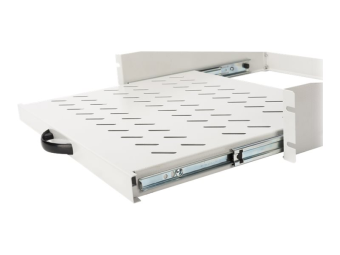 DIGITUS Ausziehbarer Fachboden zum Festeinbau an den vorderen 483 mm (19")-Profilschienen