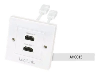 LogiLink Anschlussdose, Unterputz - HDMI X