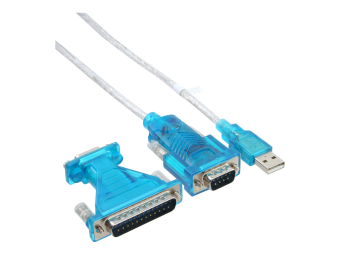 InLine USB zu Seriell Adapterkabel - USB Stecker A an 9pol Stecker - mit Adapter