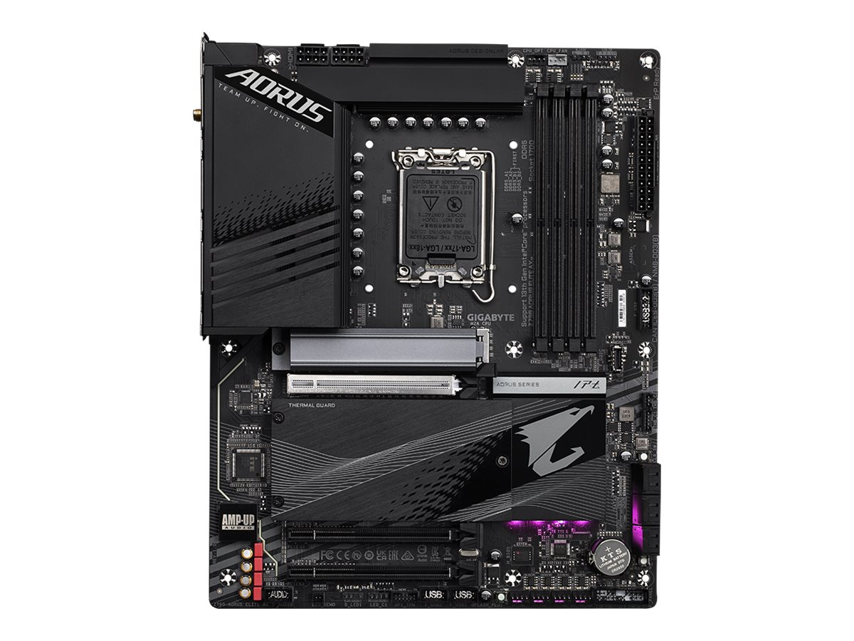 Gigabyte AORUS Z790 ELITE AX - 1.0 - Motherboard - ATX - LGA1700-Sockel - Z790 Chipsatz - USB-C 3.2 Gen 2x2, USB-C 3.2 Gen2, USB 3.2 Gen 1, USB 3.2 Gen 2 - 2.5 Gigabit LAN, Wi-Fi 6E, Bluetooth - Onboard-Grafik (CPU erforderlich)
