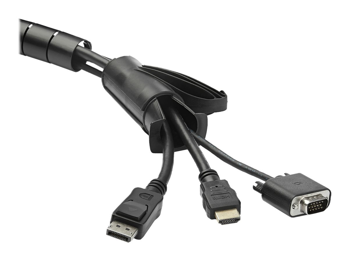 StarTech.com CMSCOILED4 Kabelbündelschlauch (2,5 m, 45mm  1,8 Zoll Durchmesser, erweiterbarer Spiralkabel-Organizer)