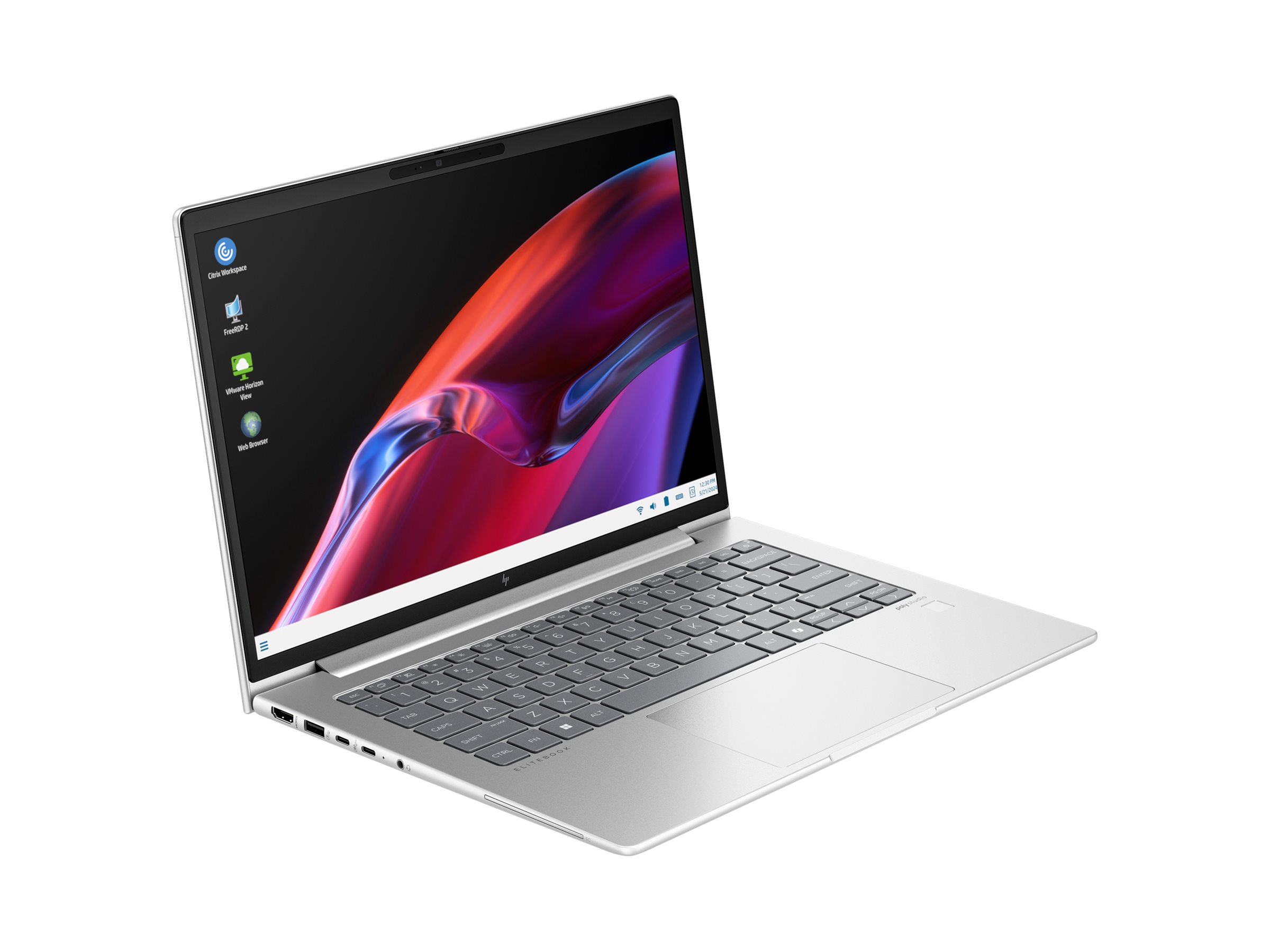 HP Elite Mobile Thin Client mt645 G8 - 180°-Scharnierdesign - AMD Ryzen 5 7535U  2.9 GHz - Win 10 IoT Enterprise - Radeon 660M - 16 GB RAM - 256 GB SSD NVMe - 35.6 cm (14")