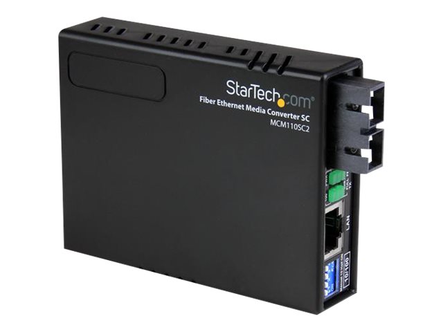 StarTech.com 10100 Mbits Ethernet LWL  Glasfaser Multi Mode Medienkonverter SC 2km