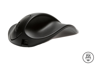 Bakker Elkhuizen HandShoeMouse Medium - Maus - ergonomisch - Für Rechtshänder - 3 Tasten - kabellos - kabelloser Empfänger (USB)