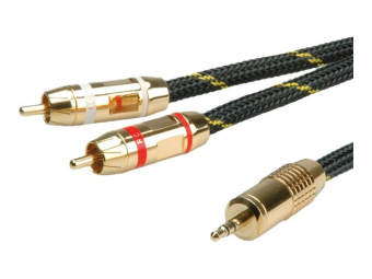 ROLINE Gold - Audiokabel - RCA männlich zu mini-phone stereo 3.5 mm männlich