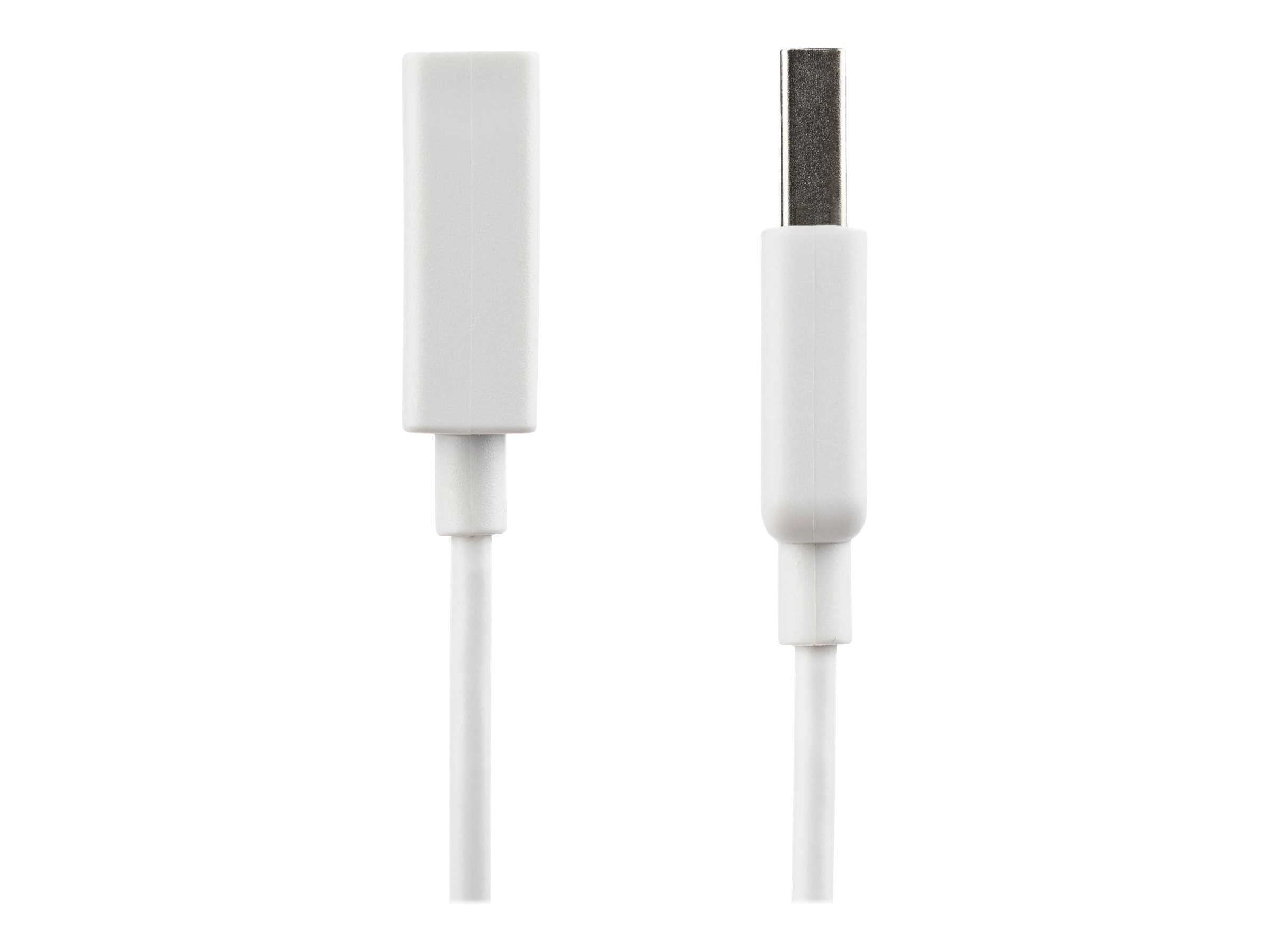 StarTech.com 1m USB 2.0 Verlängerungskabel A auf A - SteckerBuchse - Weiß - USB A (St)