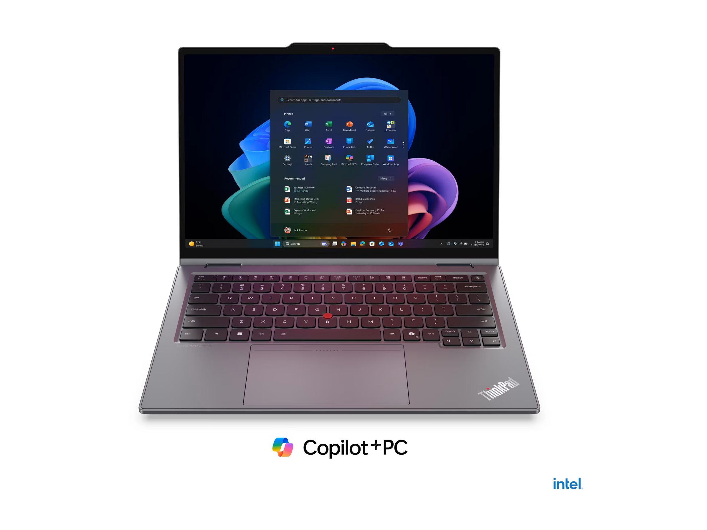 Lenovo ThinkPad X1 2-in-1 Gen 11 21V9 - Aura Edition - Flip-Design - Intel Core Ultra 5 325  2.1 GHz - Evo - Win 11 Pro - Intel Graphics - 32 GB RAM - 512 GB SSD TCG Opal Encryption 2, NVMe - 35.6 cm (14")