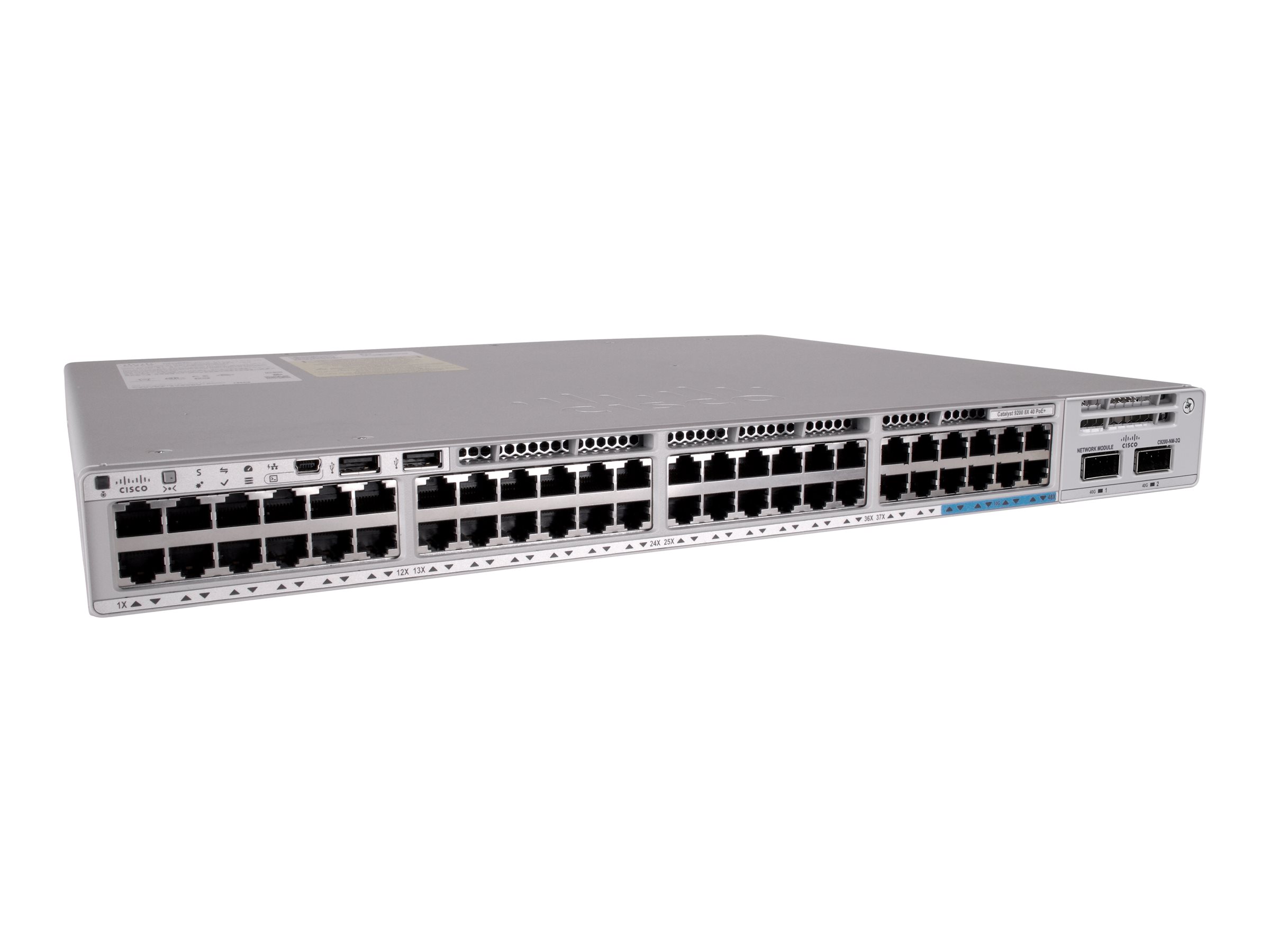 Cisco Catalyst 9200 - Network Advantage - Switch - L3 - Smart - 40 x 101001000 (PoE+)
