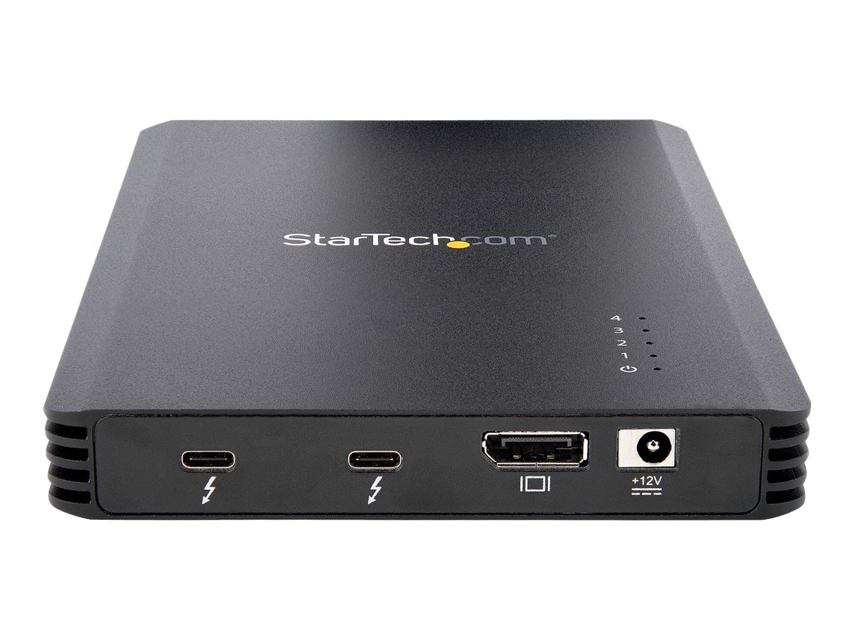 StarTech.com 4 Bay Thunderbolt 3&trade NVMe Gehäuse, für M.2 SSD, DP & 2x TB3 - Speichergehäuse - M.2 - M.2 NVMe Card  PCIe (NVMe)