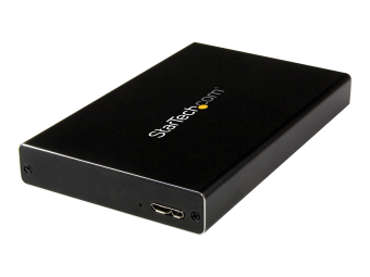 StarTech.com 2.5 IDE Hard Drive Enclosure - Supports UASP - Aluminum - IDE and SATA - USB 3.0 HDD Enclosure - External Drive (UNI251BMU33)