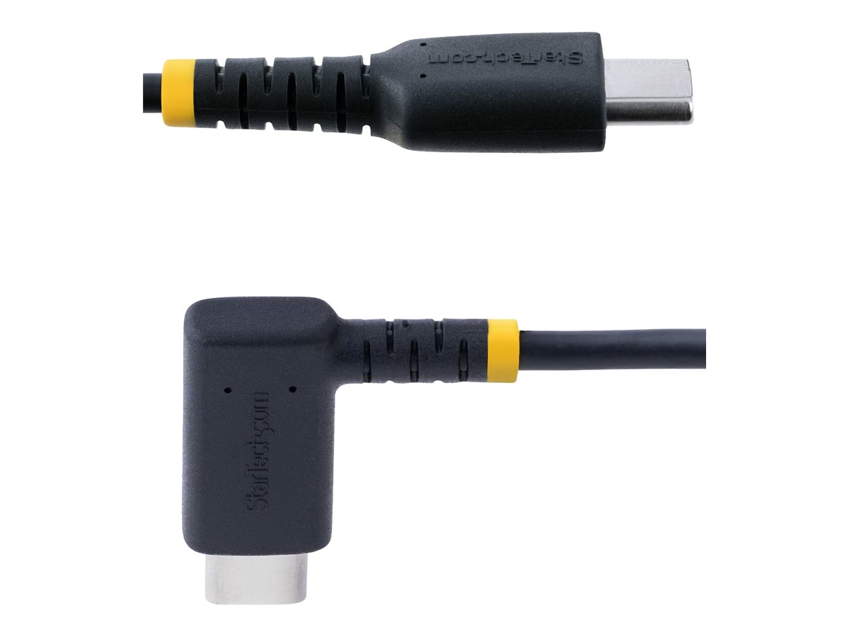 StarTech.com 2 m USB-C Ladekabel Mit Winkelstecker und 60W PD - Robust - USB-Kabel - USB-C (M)