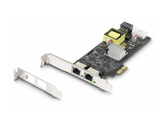 StarTech.com 2-Port 2.5Gbps PoE Network Card, Intel I225-V, 802.3afat