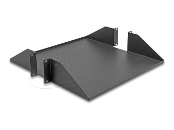 Delock Rack - Regal - beidseitig 500mm Tiefe - Dunkelgrau - 2U - 48.3 cm (19)