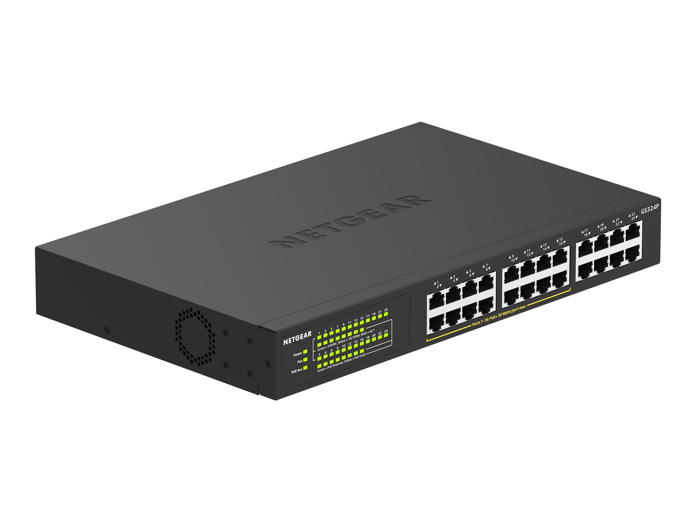 Netgear GS324P - Switch - unmanaged - 16 x 101001000 (PoE+)