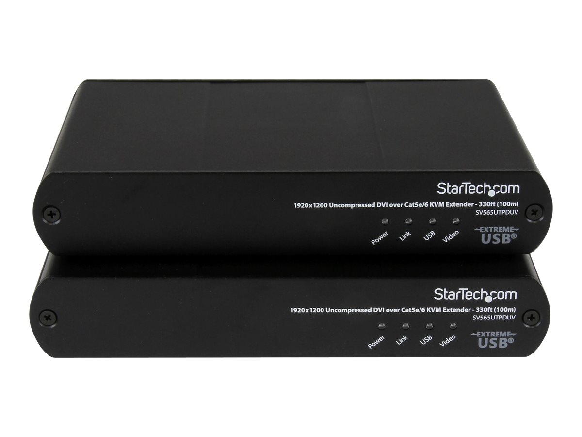 StarTech.com USB DVI über Cat5e  6 KVM Konsolen Extender mit 1920x1200 unkomprimiertem Video