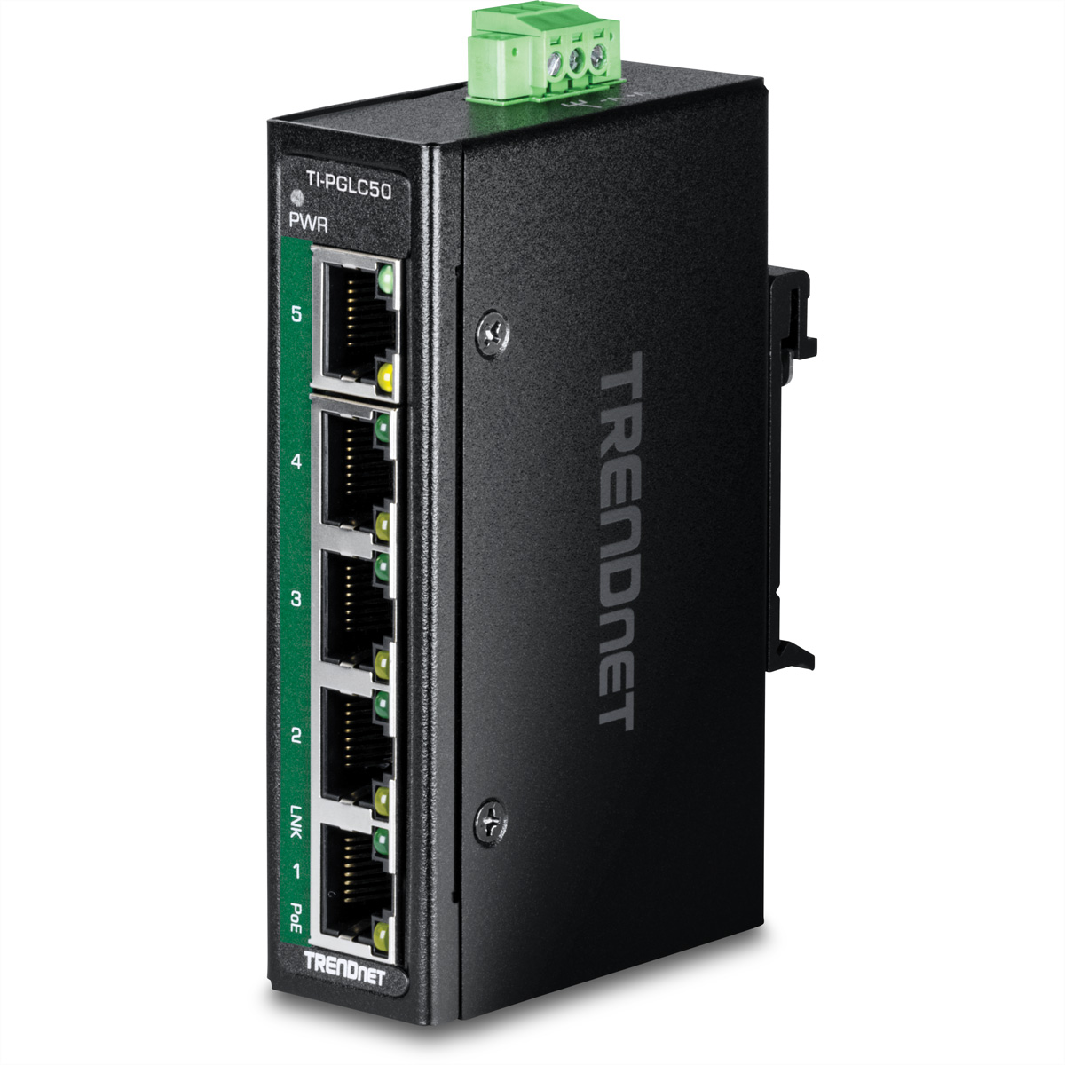 TRENDnet TI-PGLC50 - Version V1 - Switch - industriell, mini - 4 x 101001000 (PoE+)