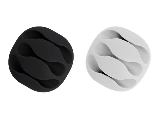 Delock Kabelhalter-Kit - Tisch montierbar, Oberfläche montierbar, geeignet für Wandmontage