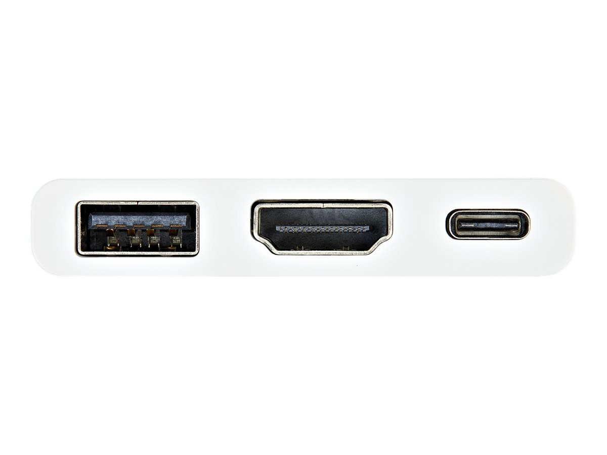 StarTech.com USB-C to HDMI Adapter - White - 4K 30Hz - Thunderbolt 3 Compatible - with Power Delivery (USB PD)