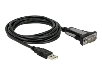 Delock Adapter USB Type-A to 1 x serial RS-232 DB9 - Kabel USB  seriell - USB (M)