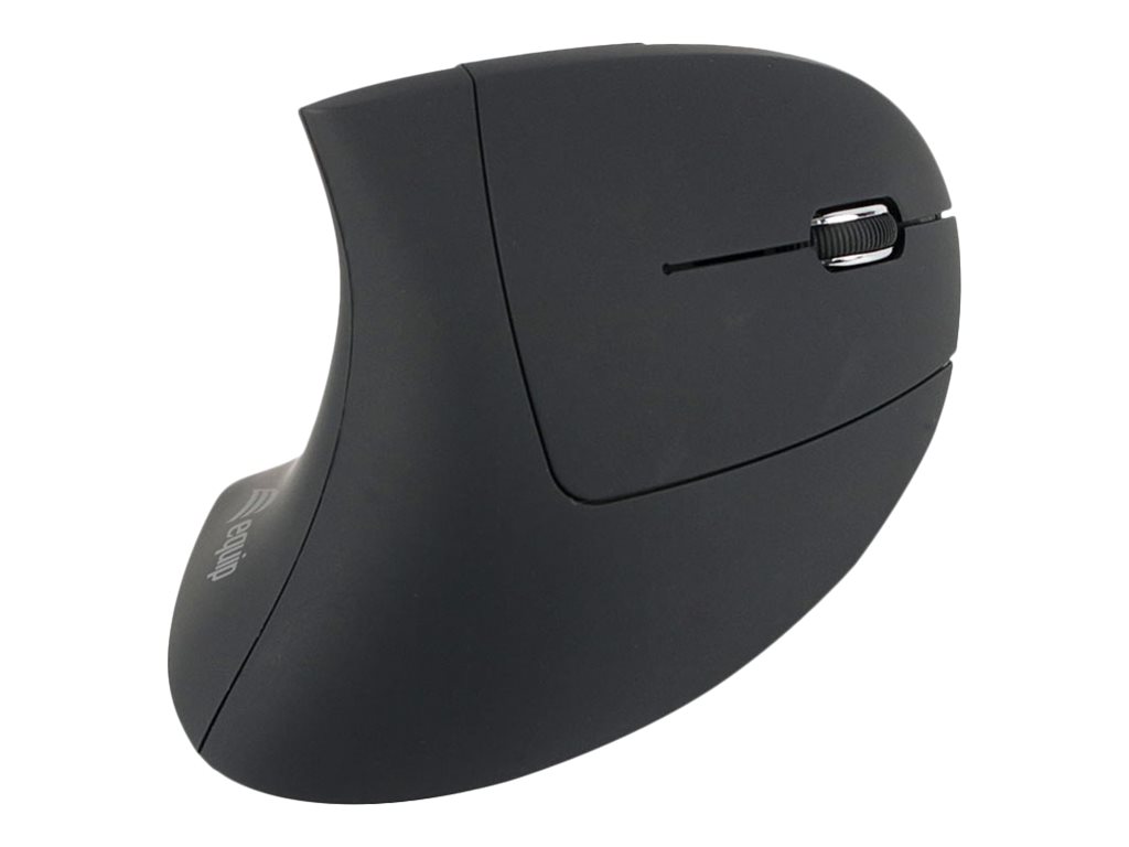 Equip 245110 - Vertikale Maus - ergonomisch - Für Rechtshänder - kabellos - 2.4 GHz - kabelloser Empfänger (USB)