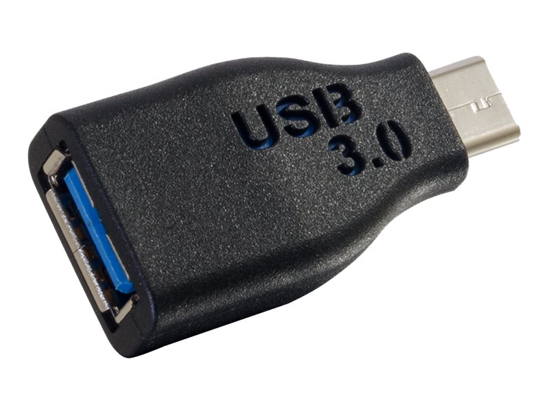 C2G USB C to USB A Adapter - USB C to USB Adapter - 5Gbps - Black - MF - USB-Adapter - USB Typ A (W)