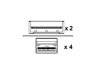 Lenovo 800GBase-CU to 400GBase-CU Direct Attach Splitterkabel