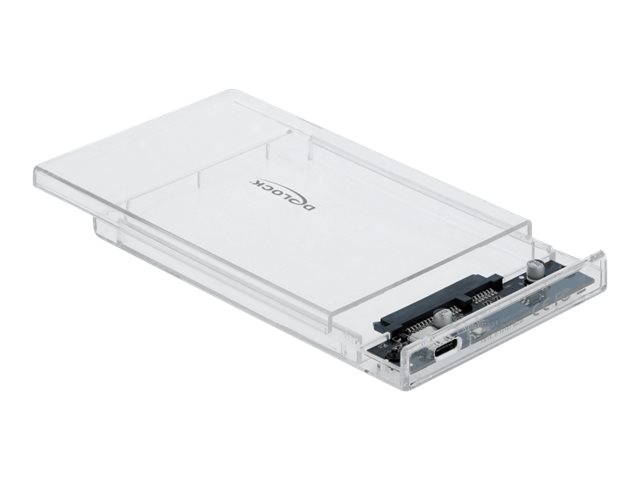 Delock External Enclosure for 2.5 SATA HDD  SSD with USB Type-C - Speichergehäuse - 2.5 (6.4 cm)