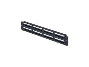 StarTech.com 2U Rackmount Cat6 Patch Panel RJ45 UTP 110 Punch-Down Cat 6 Ethernet - KVM-Umschalter - 48-Port