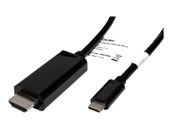 ROLINE Video-  Audiokabel - HDMI männlich zu 24 pin USB-C männlich