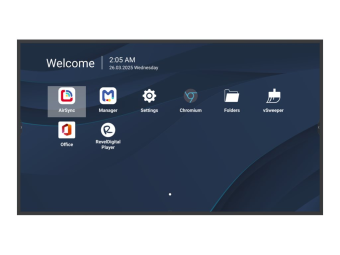 ViewSonic CDE6531-1C - 165 cm (65") Diagonalklasse CDE31 Series LCD-Display mit LED-Hintergrundbeleuchtung - Digital Signage - mit Integrierter Mediaplayer  optionale Slot-in-PC-Funktionalität - 4K UHD (2160p)