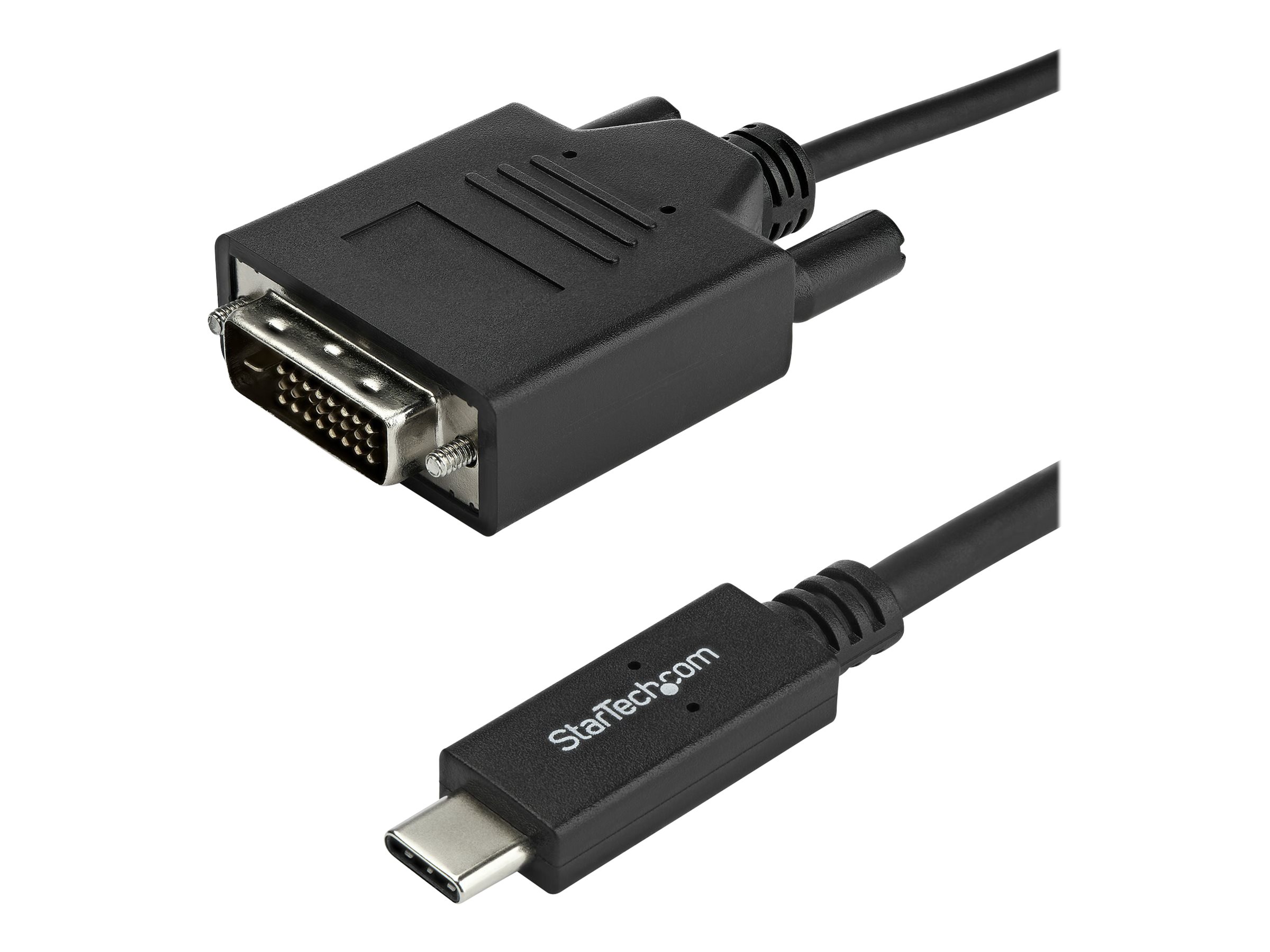 StarTech.com StarTech 3.3 ft  1 m USB-C to DVI Cable - USB Type-C Video Adapter Cable - 1920 x 1200 - Black (CDP2DVIMM1MB)
