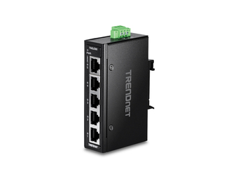 TRENDnet TI-ELC50 Ethernet Switch Industrial DIN-Rail Mini - Switch - 01 Gbps
