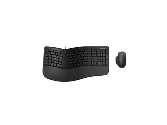 Microsoft Ergonomic Desktop Tastatur Maus enthalten Büro Usb Qwerty Nordisch - Desktop - 1.000 dpi