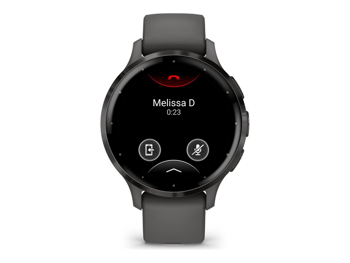 Garmin Venu 3S - 41 mm - Pebble Gray - intelligente Uhr mit Band - Silikon - Handgelenkgröße 110-175 mm - Anzeige 3.04 cm (1.2")