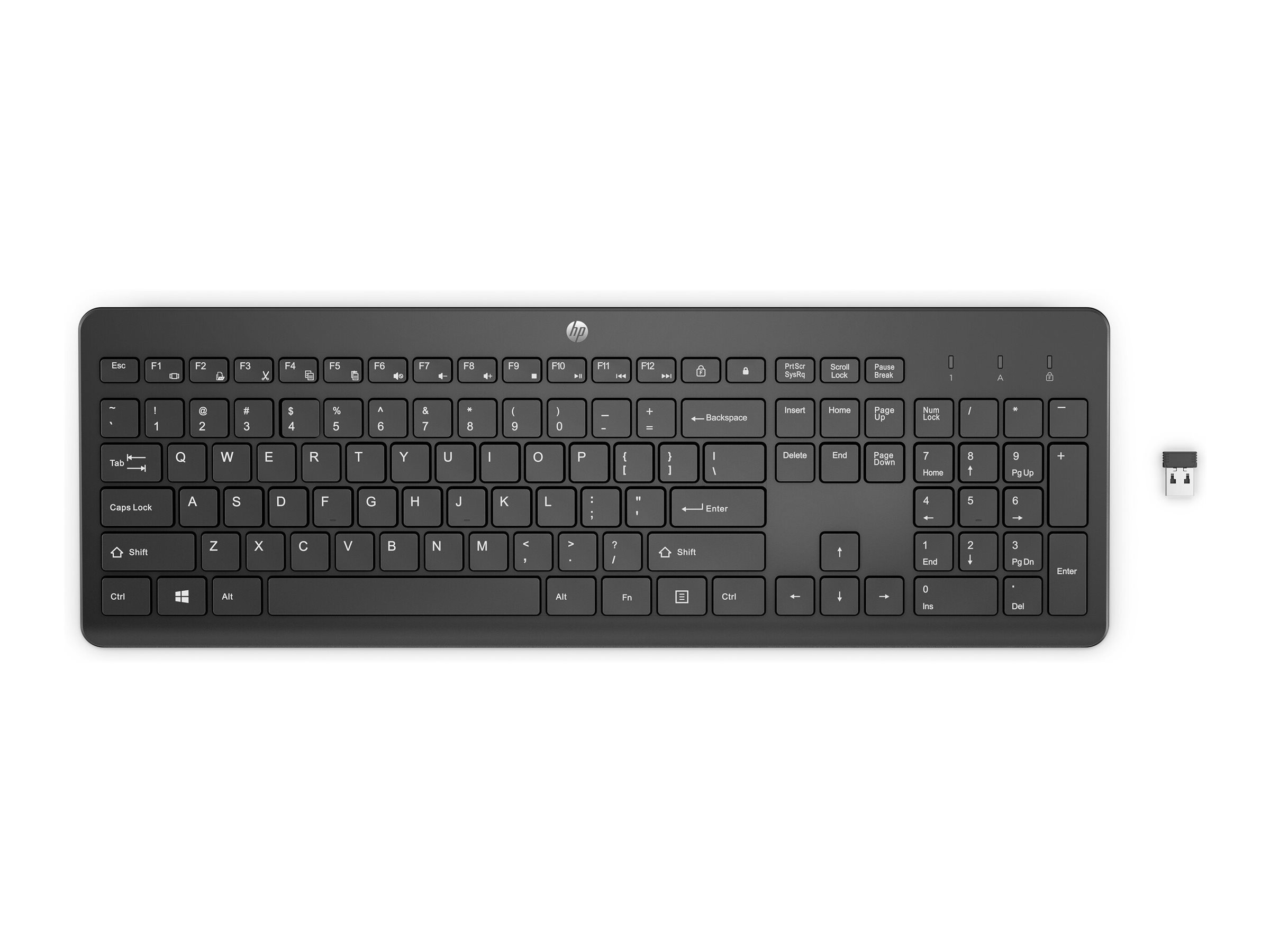HP 230 - Tastatur - kabellos - 2.4 GHz - Deutsch