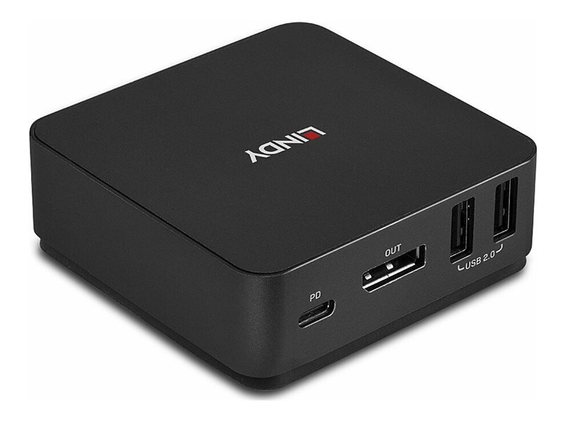 Lindy KVM-Audio-Switch - Typ C, DisplayPort