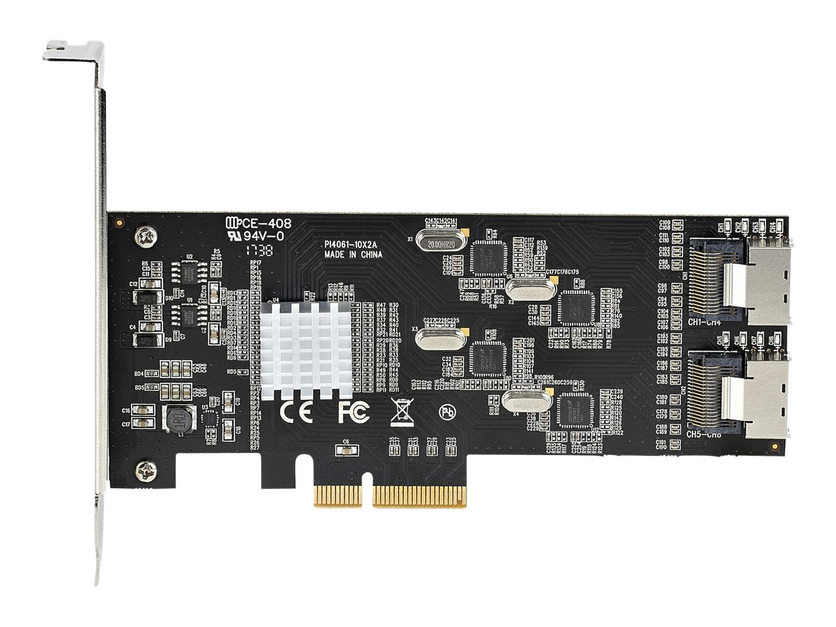 StarTech.com SATA PCIe Controller 8 Port - 6 Gbits PCI Express SATA Adapter - SATA PCIe Schnittstellenkarte - PCI-e x4 Gen 2 zu SATA III - SATA HDDSSD (8P6G-PCIE-SATA-CARD)